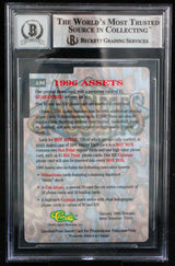 1996 Assets A Cut Above #A96 Emmitt Smith Auto Dallas Cowboys BGS Autograph 10
