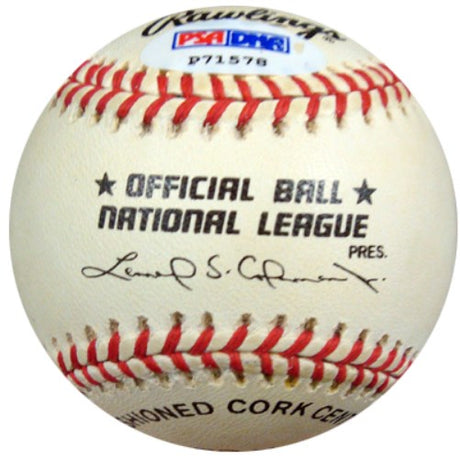 Newell Newt Kimball Autographed Official NL Baseball Brooklyn Dodgers PSA/DNA #P71578