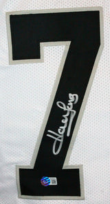 Howie Long Autographed White Pro Style Jersey-Beckett W Hologram *Silver