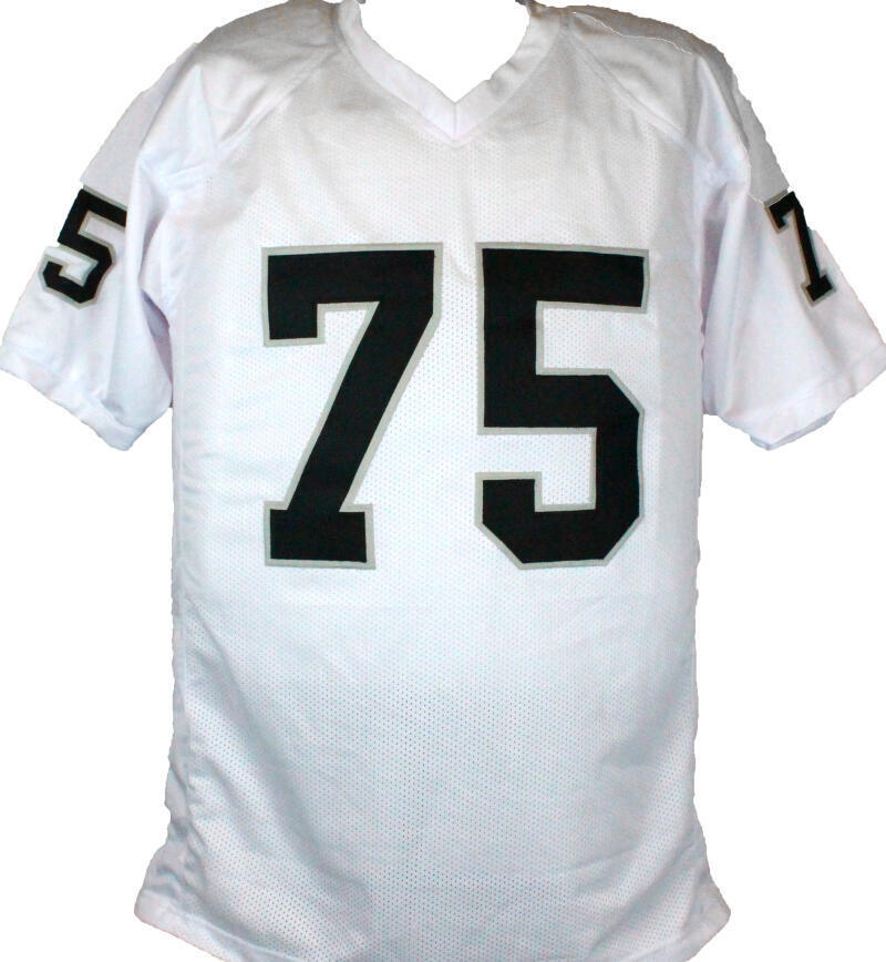 Howie Long Autographed White Pro Style Jersey-Beckett W Hologram *Silver