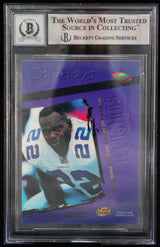 1996 Playoff Illusions #90 Emmitt Smith Auto Dallas Cowboys BGS Autograph 10