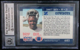 1990 Pro Set #685 Emmitt Smith Auto Dallas Cowboys BGS Autograph 10