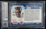 1990 Pro Set #685 Emmitt Smith Auto Dallas Cowboys BGS Autograph 10