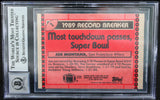 1990 Topps Disclaimer Back #1 Joe Montana Auto SF 49ers BGS Autograph 10