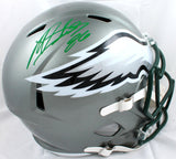 Miles Sanders Autographed Philadelphia Eagles F/S Flash Speed Helmet-BAWHologram