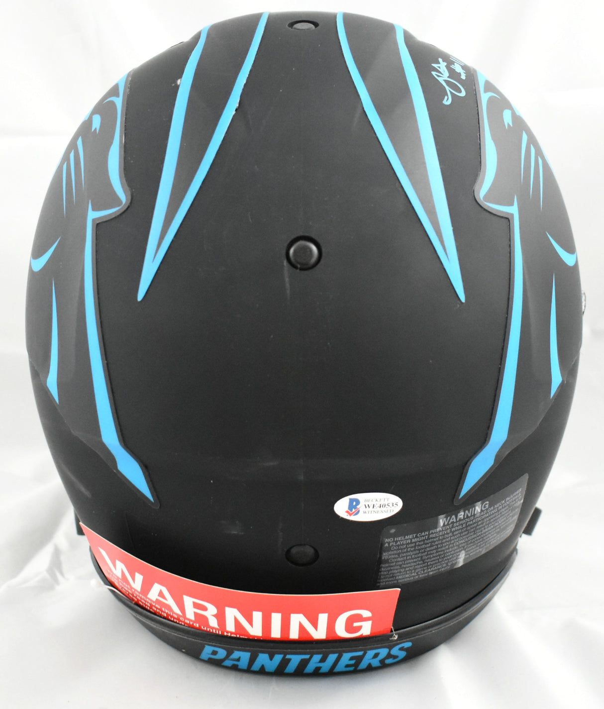 Robbie Anderson D.J. Moore Signed Panthers F/S Eclipse Speed Auth Helmet Beckett