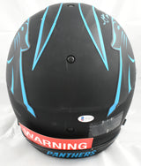 Robbie Anderson D.J. Moore Signed Panthers F/S Eclipse Speed Auth Helmet Beckett