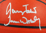 M.Johnson/J.Worthy/J.West Signed Official NBA Wilson Basketball-Beckett W Holo