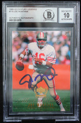 1999 UD Century Legends #118 Joe Montana Auto 49ers BGS Autograph 10
