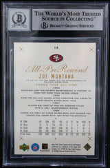 1999 UD Century Legends #118 Joe Montana Auto 49ers BGS Autograph 10