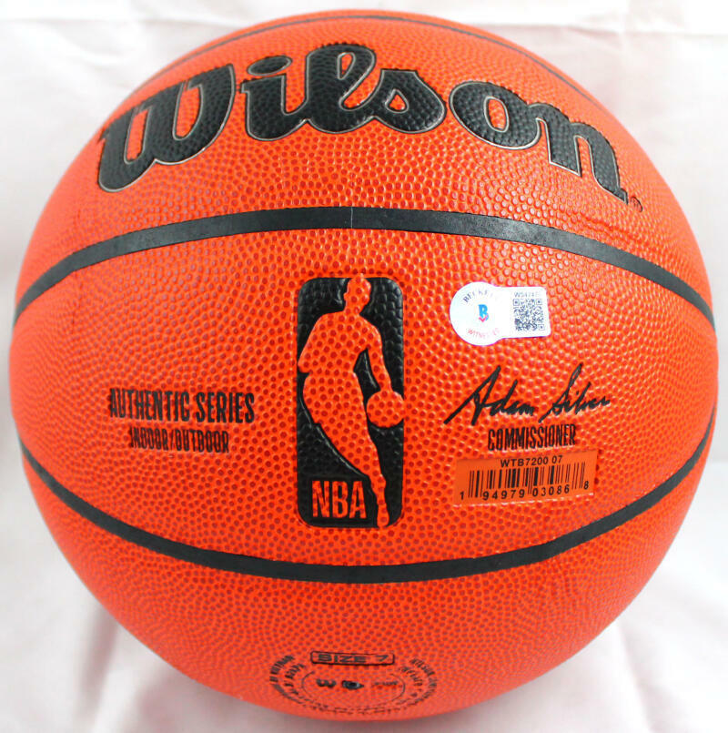 Magic Johnson/James Worthy Autographed Official NBA Wilson Basketball-BAW Holo