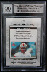 2012 Leaf National Convention #JM1 Joe Montana Auto SF 49ers BGS Autograph 10