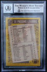 1986 Topps #225 Joe Montana Auto San Francisco 49ers BGS Autograph 10
