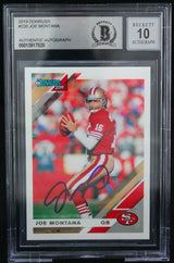 2019 Donruss #226 Joe Montana Auto San Francisco 49ers BGS Autograph 10