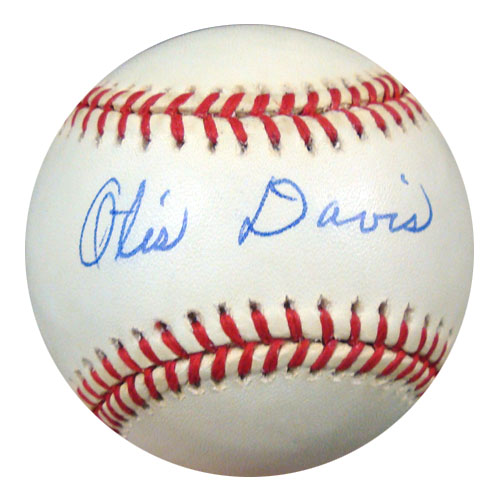 Otis Davis Autographed Official MLB Baseball Brooklyn Dodgers PSA/DNA #S52705