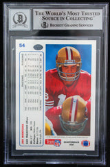 1991 Upper Deck #54 Joe Montana Auto San Francisco 49ers BGS Autograph 10