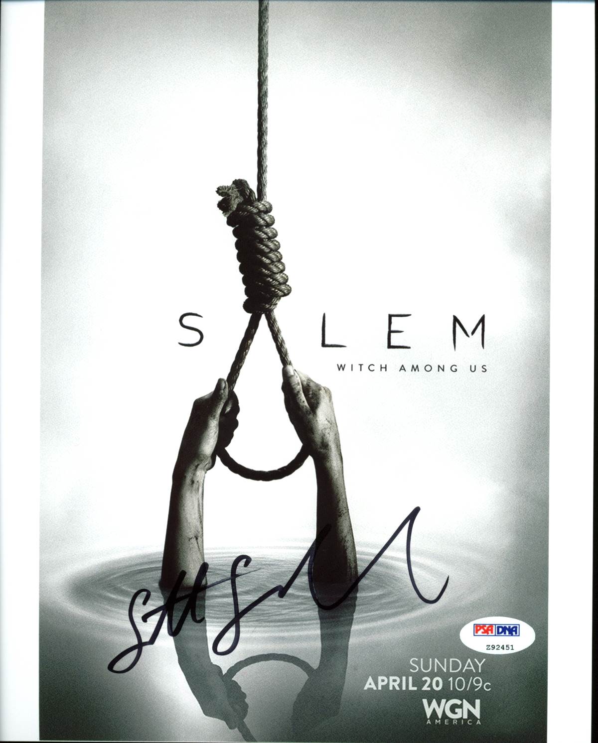 Seth Gabel Salem Authentic Signed 8X10 Photo Autographed PSA/DNA #Z92451