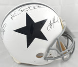 Triplets Autographed Dallas Cowboys F/S Speed Authentic Helmet - JSA W