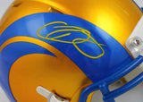 Odell Beckham Jr. Autographed Los Angeles Rams Flash Speed Mini Helmet-BAW Holo