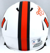 Jim Kelly Signed Miami Hurricanes Lunar Speed Mini Helmet-Beckett W Hologram