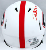D'Andre Swift Autographed Georgia Bulldogs Lunar Speed Mini Helmet-BeckettW Holo