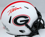 D'Andre Swift Autographed Georgia Bulldogs Lunar Speed Mini Helmet-BeckettW Holo