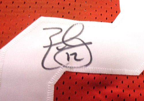 Texas Longhorns Earl Thomas Autographed Orange Jersey MCS Holo Stock #28213