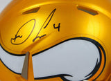 Dalvin Cook Signed Vikings Flash Speed Mini Helmet #4-Beckett W Hologram *Black