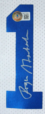Roger Staubach/Drew Pearson Autographed White Pro Style Jersey-Beckett W Holo