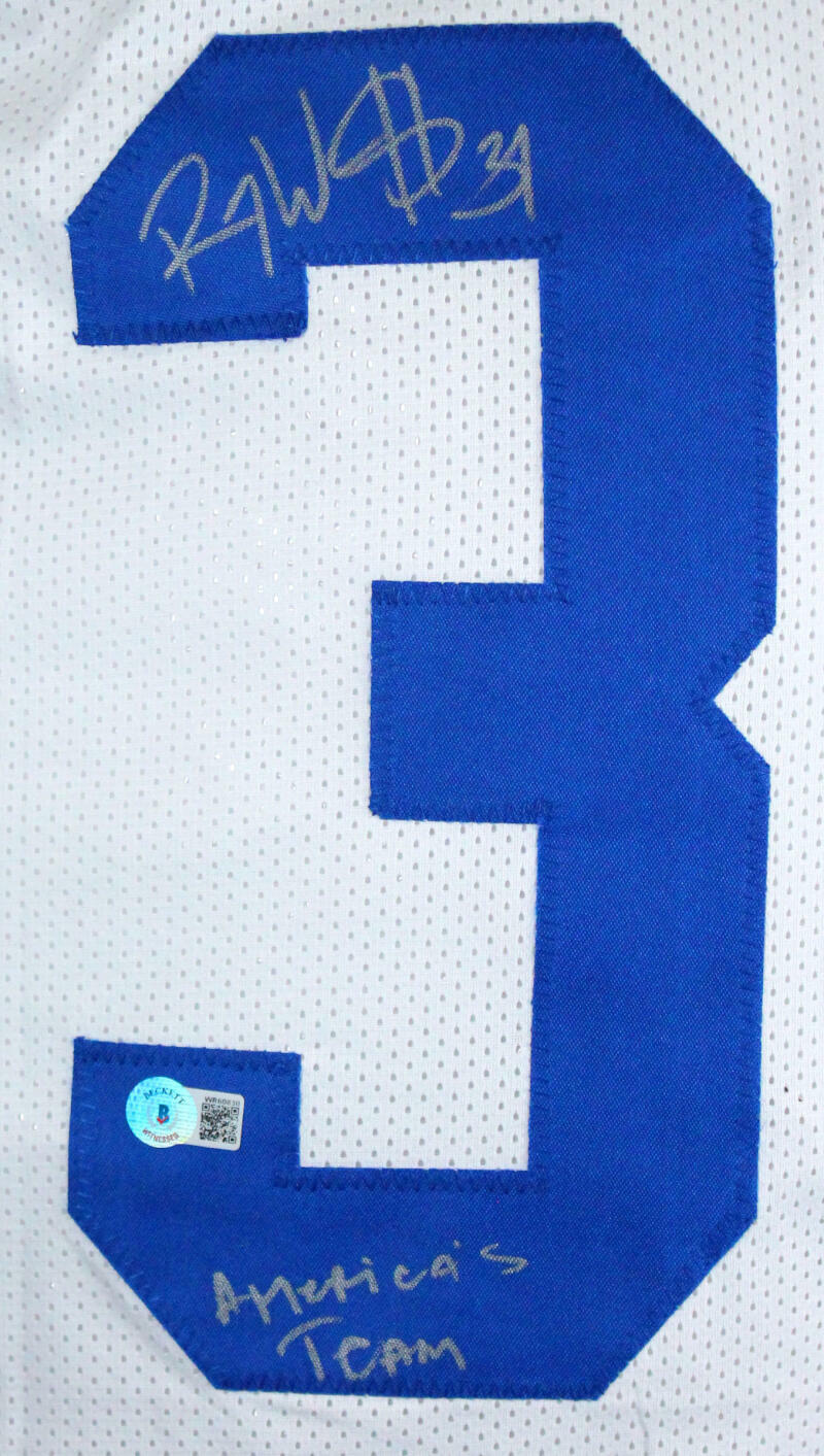 Roy Williams Autographed White Pro Style Jersey w/Insc.-Beckett W Hologram