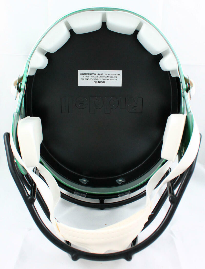 Elijah Moore Autographed New York Jets F/S Speed Helmet-Beckett W Hologram*White
