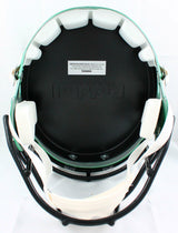 Elijah Moore Autographed New York Jets F/S Speed Helmet-Beckett W Hologram*White