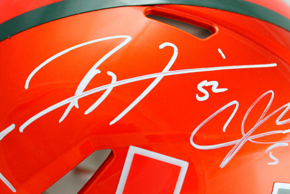 Sapp, Irvin, Johnson, Lewis, Gore Signed F/S Miami Flash Speed Auth. Helmet-BAW