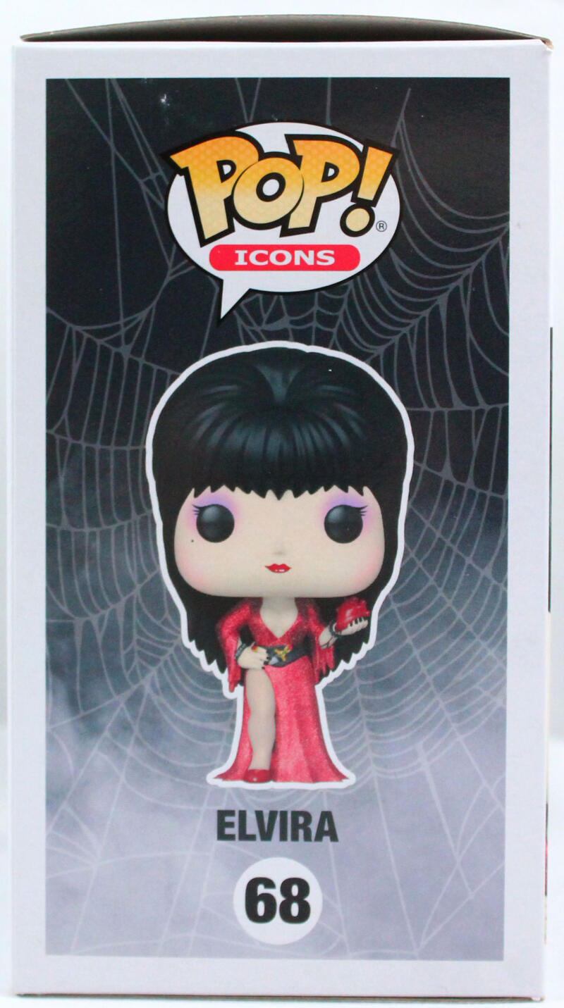 Cassandra Peterson Autographed Elvira Funko Pop Figurine #68- JSA W *Red
