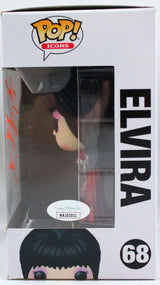 Cassandra Peterson Autographed Elvira Funko Pop Figurine #68 w/Mistress- JSA W
