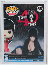 Cassandra Peterson Autographed Elvira Funko Pop Figurine #68 w/Mistress- JSA W