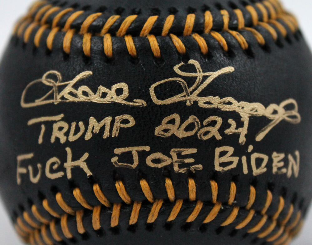 Goose Gossage Autographed Rawlings Black OML Baseball w/2 Insc.-Beckett W Holo