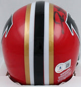 Deion Sanders Signed Atlanta Falcons 66-69 Mini Helmet w/Primtime-Beckett W Holo