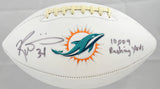 Ricky Williams Autographed Miami Dolphins Logo Football W/ Insc - JSA W *Thin