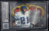 1996 Crown Royale #55 Deion Sanders Dallas Cowboys BGS Autograph 10