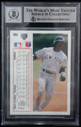 1991 Upper Deck #352 Deion Sanders New York Yankees BGS Autograph 10