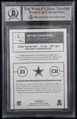 2016 Classics #112A Deion Sanders Dallas Cowboys BGS Autograph 10