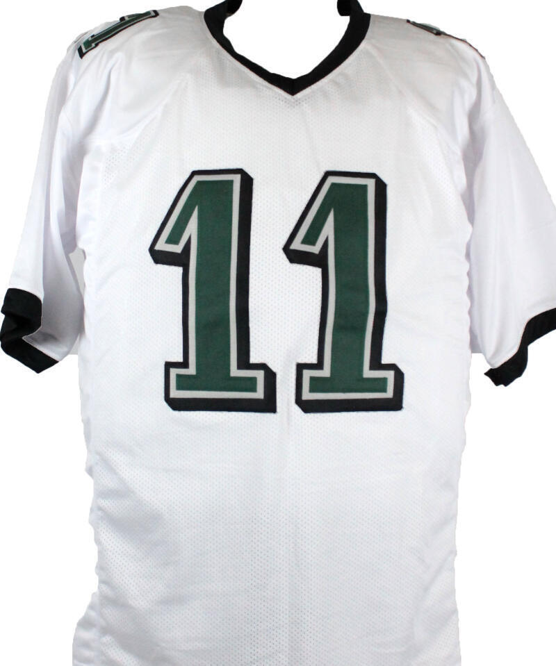 AJ Brown Autographed White Pro Style Jersey-Beckett W Hologram *Silver