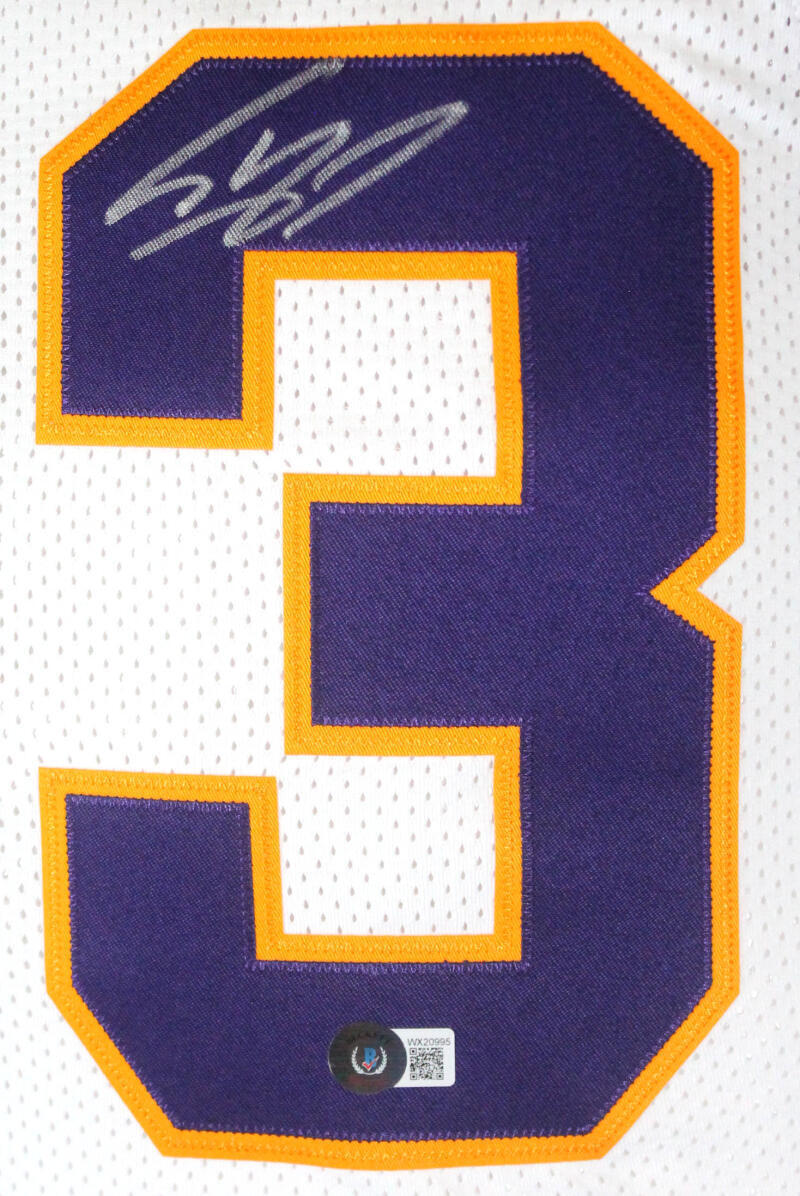 Shaquille O'Neal Autographed LSU White Retro Brand Jersey-Beckett W Hologram