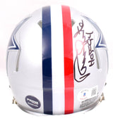 Randy White Signed Dallas Cowboys 1976 Speed Mini Helmet w/HOF-Beckett W Holo