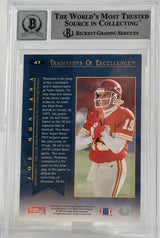1994 Collector's Choice #47 Joe Montana Auto Kansas City Chiefs BGS Autograph 10