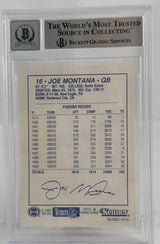 1991 Kenner Starting Lineup #17 Joe Montana Auto SF 49ers BGS Autograph 10