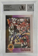 1992 Wild Card Field Force #1 Joe Montana Auto SF 49ers BGS Autograph 10