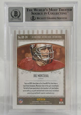2019 Panini Legacy Record Book #8 Joe Montana Auto SF 49ers BGS Autograph 10