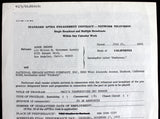 Lorne Greene Bonanza Signed Macy's Thanksgiving Day Parade Contract PSA #C68129